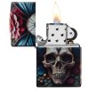 zippo floral skull zapalovac 3