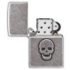 skull stamp antique silver 3