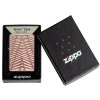 Geometric Pattern Zippo Rose Gold 5