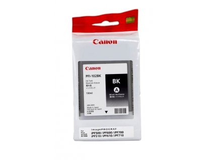 Canon inkoust PFI-102 Black, expirace 11/2020