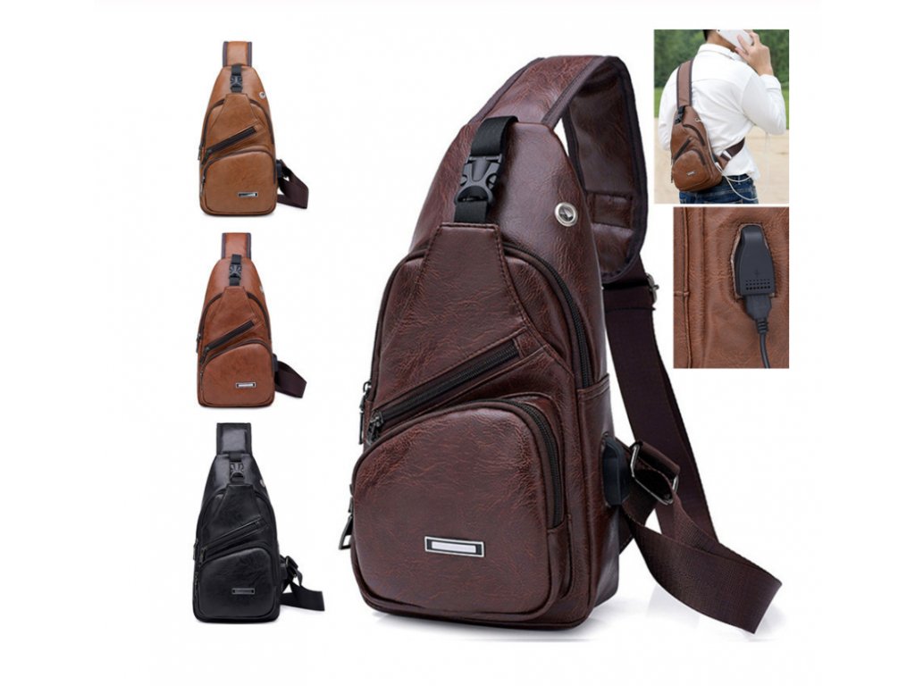 Pánská kožená taška přes rameno/messenger-více barev-stylový doplněk pro  muže - FLARO.CZ