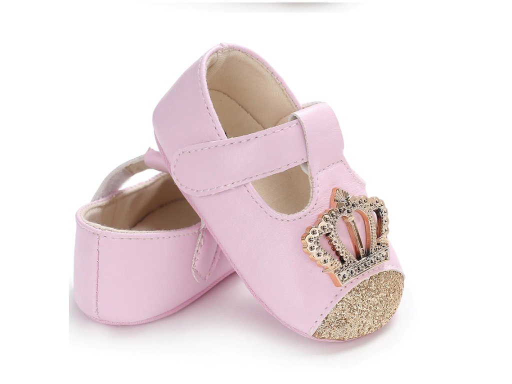 Dětské boty- botičky pro nejmenší růžové a zlaté VÝPRODEJ SKLADU - FLARO.CZ