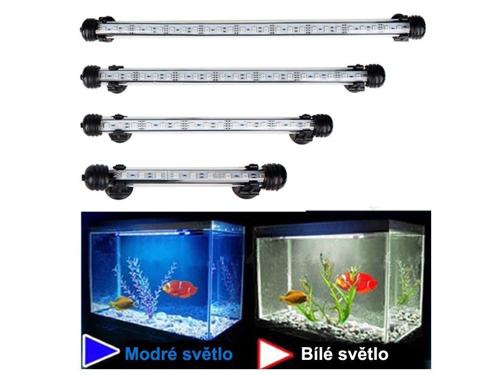 Akvarijní LED osvětlení - příslušenství pro akvarium - SLEVA 70%