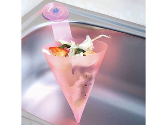 Kuchyně- růžový silikonový odkapávač s přísavkou- VÝPRODEJ SKLADU