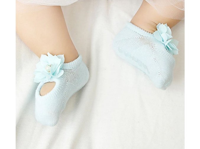 Pro děti- krásné modré ponožky pro dívky 3 páry více variant- Vhodný jako dárek