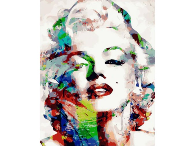 Malování podle čísel na plátno pro dospělé - Marilyn Monroe
