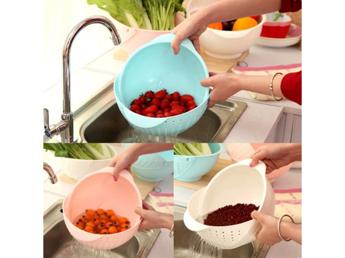 TIP vychytávky do kuchyně - praktická miska na mytí ovoce