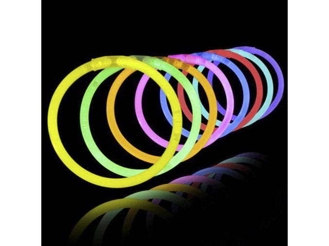 LED pásky mix barev silvestr 2019 - party led tyčinky 100 kusů