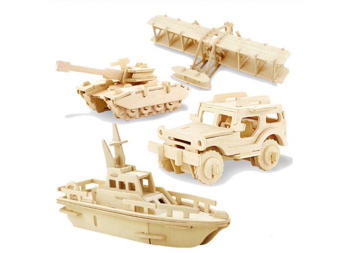 Dárky pro děti hračky pro děti- 3D dřevěné puzzle na sestavění