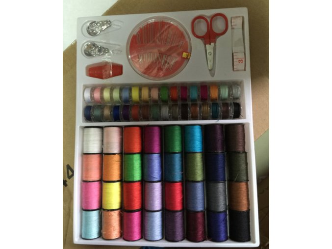 Sada barevných špulky nití pro šití a vyšívání 64ks- Výprodej