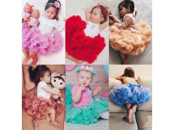 Detské oblečenia- dievčenské TUTU letné sukne s mašličkou- viac farieb