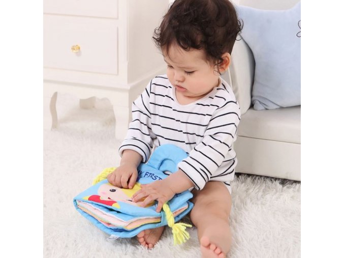 Hačky - hračky pro nejmenší - knihy - kojenecká naučná látková kniha - vánoční dárek