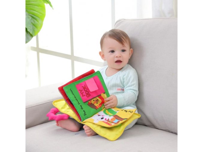 Hračky - hračky pro nejmenší - knihy - vzdělávací hračka pro nejmenší látková kniha - dětská kniha