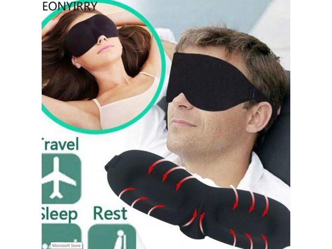 Ložnice - pro spánek - maska na oči pro lepší spaní - cestování - výprodej skladu