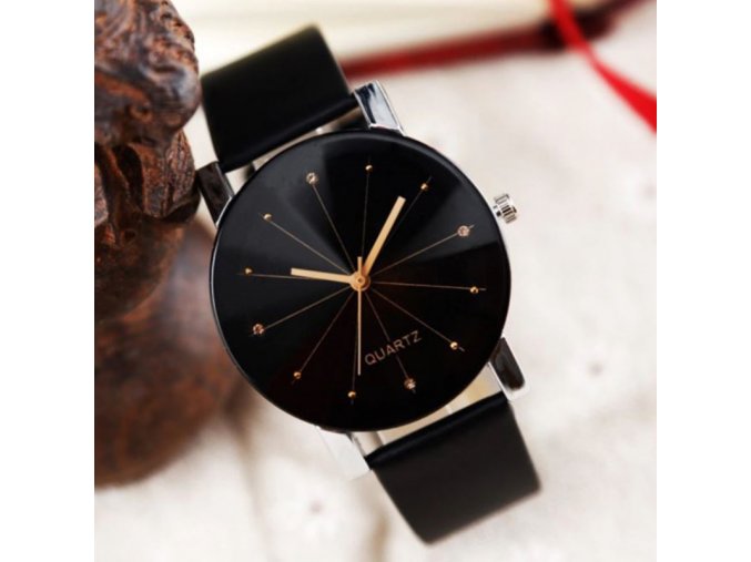 Šperky - hodinky - unisex módní hodinky v černé barvě - dámské hodinky - pánské hodinky
