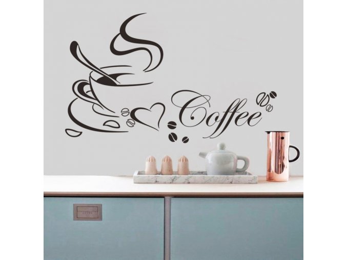 Dekorativní samolepky na zeď - Coffee
