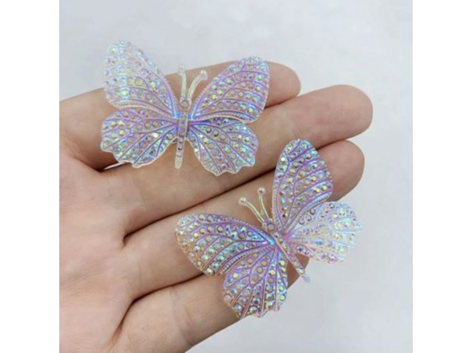 Dekorace - motýli - dekorace kamínkový motýl na tvoření po 8 ks - tvoření s dětmi