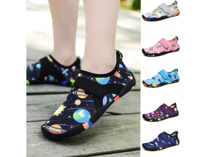 Boty - dětské boty - dětské sportovní boty vhodné i do vody s různými vzory - boty do vody - výprodej skladu