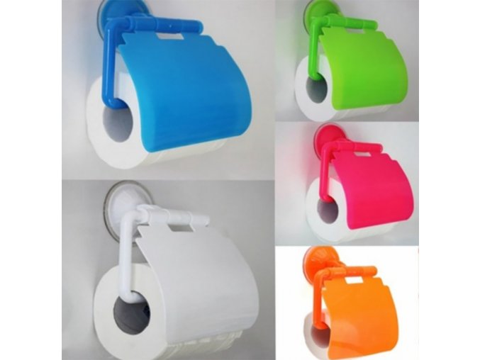 Barevné držáky toaletního papíru - různé barvy - SLEVA 60% (Barva Růžová)