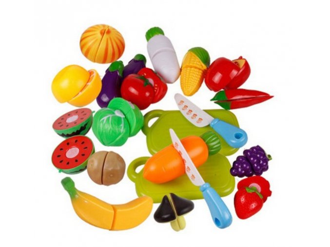Dětské plastové hračky - Ovoce a Zelenina 6ks