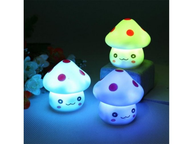 Dekorativní LED osvětlení - dětská houbička
