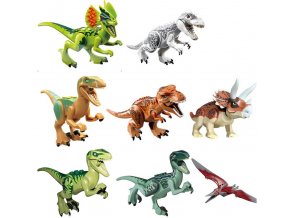 Hračky- dinosauři do stavebnice 8ks- Vhodné jako dárek k Vánocům