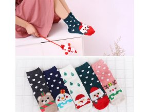 Vánoční inspirace- krásné ponožky s Vánočním motivem více druhu