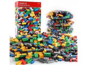 Dětské hračky- stavebnice kostky 1000ks- Dárky pro děti