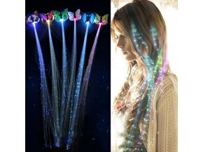 Pro dívky- LED blikající ozdoba do vlasů Motýlci 5ks
