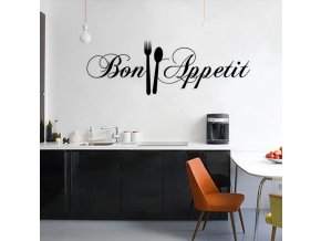 Moderní samolepka Bon Appetit- vhodné do kuchyně