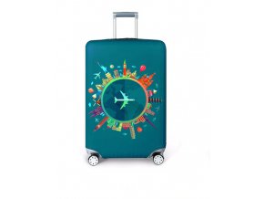 Elastický potah na kufr, zavazadlo- různé motivy