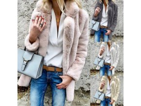 Dámský luxusní zimní kožešinový kabát až 3XL více barev