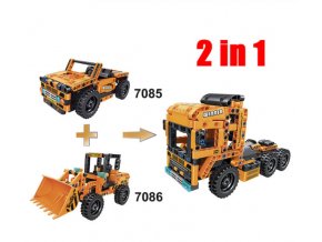 Hračky- Stavebnice, 2v1 model kamion- vlastní sestavení 200+ 199 ks