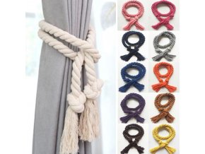 Dekorační provaz lano na závěsy 1ks- více barev