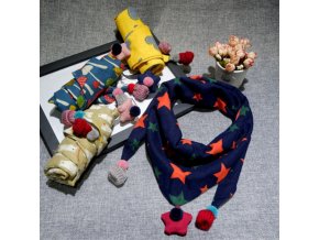Pro děti šátky šátek pro děti - roztomilý vzorovaný šátek