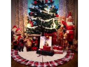 Vánoce Vánoční dekorace vánoční stromeček - ubrus pléd pod vánoční stromeček