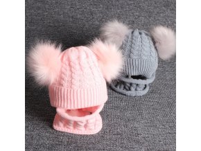 Pro děti zimní čepice dětské zimní čepice zimní čepičky - set čepice + nákrčník - 5 barev