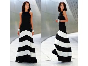 Dlouhé elegantní šaty bez výstřihu až 2XL (Velikost XXL)