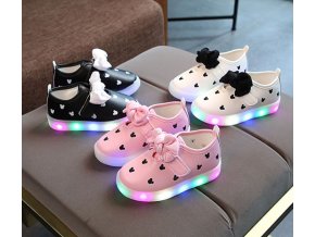 Dětské boty- LED svítící boty pro dívky NEW