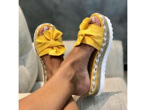 Dámské boty- Dámské letní pantofle s mašlí více barev