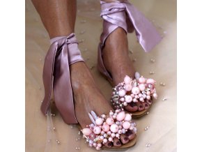Dámské boty- Luxusní dámský letní vázací sandály více barev