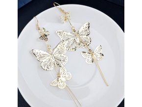 Dárky pro ženy- náušnice s motýly  ve třech barvách- Vánoční dárky, Výprodej skladu