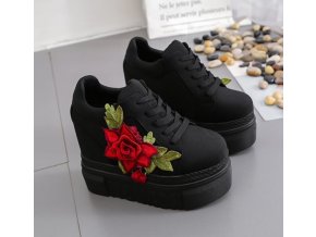 Dámské boty- Dámské luxusní boty s květinami více barev