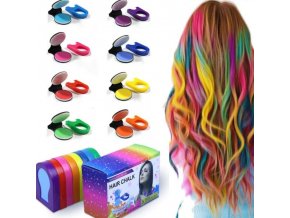 barvy na vlasy - 8 křídových barev na vlasy vhodné na párty nebo festival - účesy -