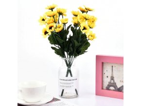 Dekorace - slunečnice - kytky - umělé květiny - umělé slunečnice do vázy 15 hlav