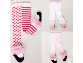Dětské oblečení - ponožky - dětské roztomilé punčochy s krajkou - punčochy - punčocháče -