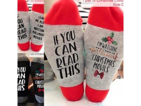 Oblečení - ponožky - vánoční vtipné ponožky vhodné jako dárek - veselé ponožky - vánoční dárek