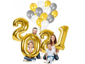 Dekorace - dekorační nafukovací balónky happy new year 40 cm - šťastný nový rok - silvestr - výprodej skladu