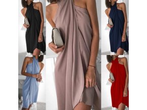 Oblečení - šaty -  dámské společenské zajímavé řešené šaty z příjemného materiálu - letní šaty - dámské šaty - dárky pro ženu