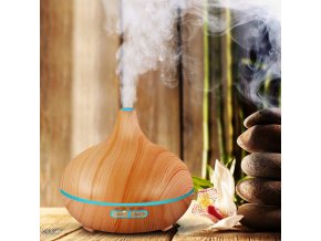 Elektrická aromaterapie - zvlhčovač vzduchu - SLEVA 50% (Barva Hnědá)
